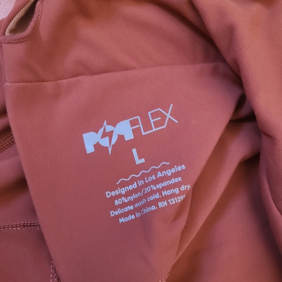 Popflex Active Peek-a-Boo Onesie - Deep Rust - Picture 7 of 7